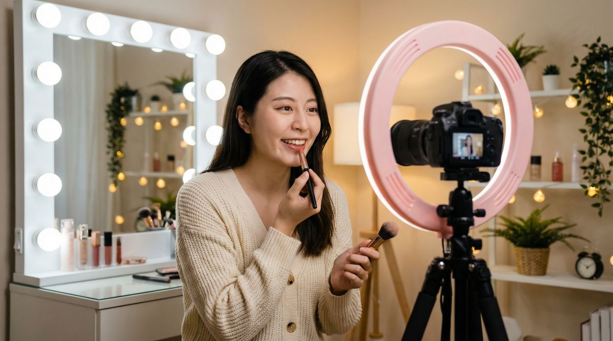 制服诱惑美妆视频教程